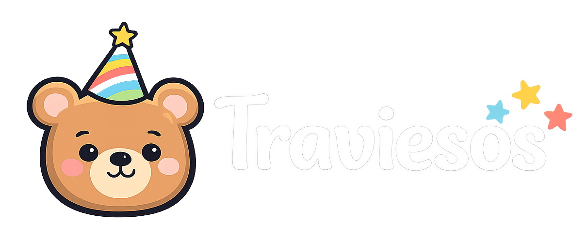 Logotipo guarderia traviesos blanco